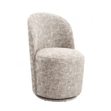 Vara Oatmeal Beige Dining Swivel Chair Set of 2