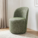 Vara Olive Green Dining Swivel Chair Set of 2