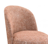 Vara Rust Orange Dining Swivel Chair Set of 2