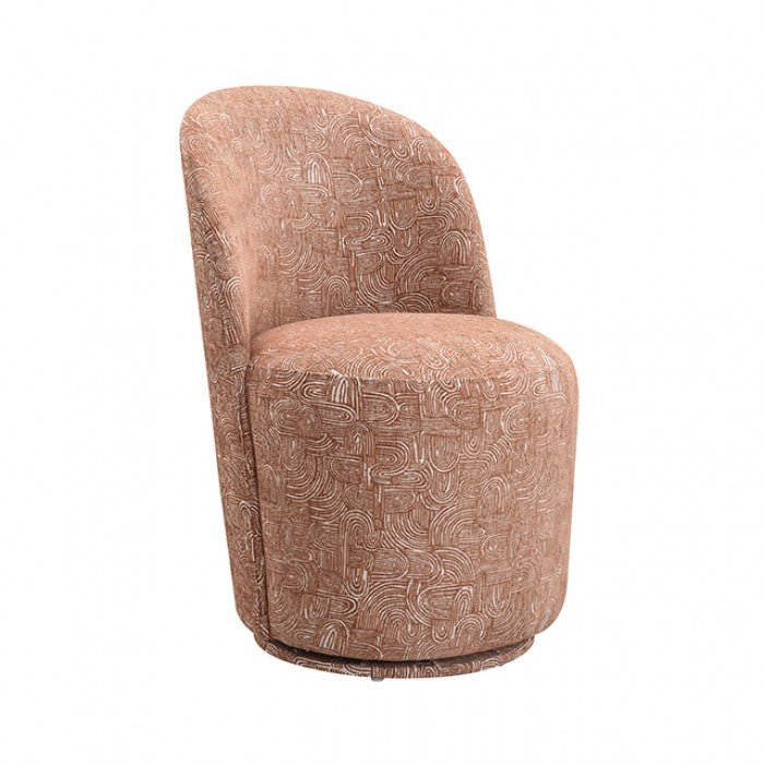 Vara Rust Orange Dining Swivel Chair Set of 2