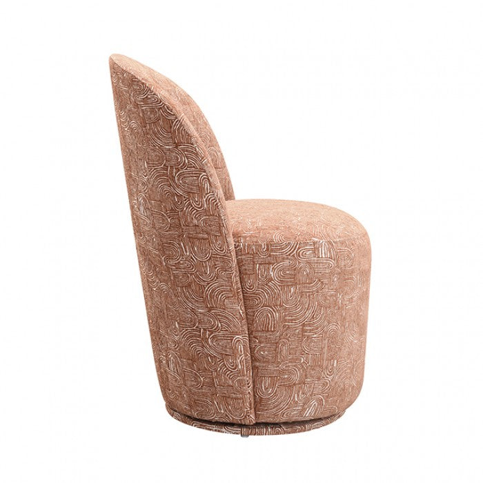 Vara Rust Orange Dining Swivel Chair Set of 2