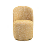 Vara Mustard Yellow Dining Swivel Chair Set of 2