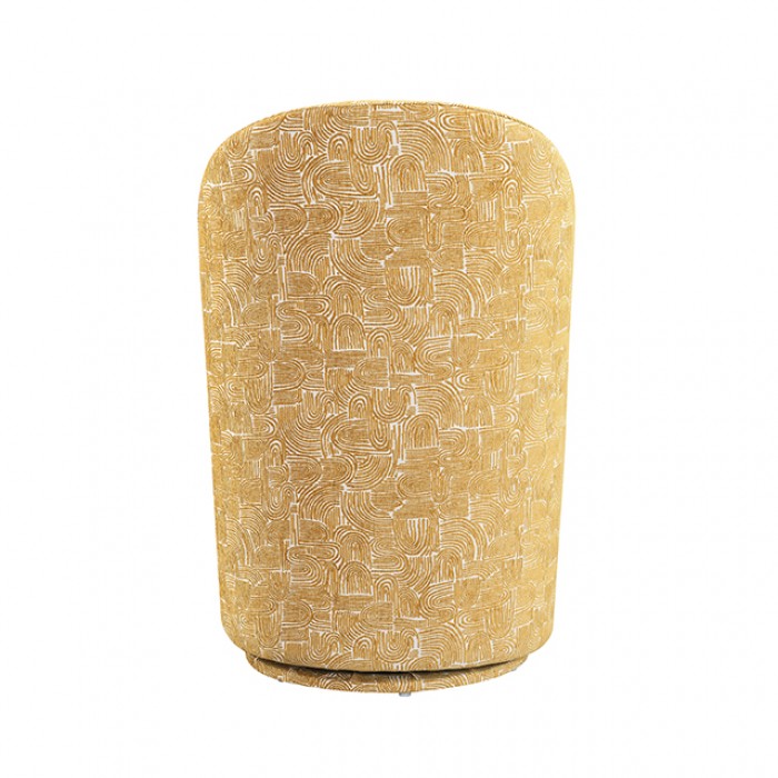Vara Mustard Yellow Dining Swivel Chair Set of 2