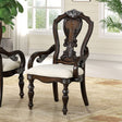 Promenade Dark Brown Arm Chair Set of 2 by Furniture of America at Eve Furniture