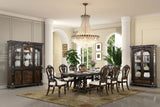 Promenade Dark Brown 7-Piece Dining Room Set by Furniture of America at Eve Furniture