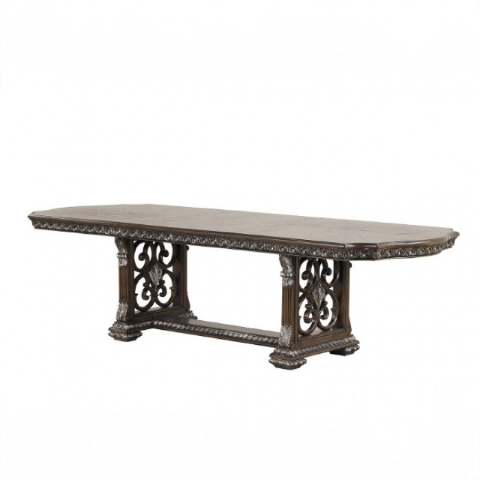 Promenade Dark Brown 7-Piece Dining Room Set by Furniture of America at Eve Furniture