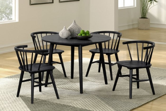 Yate Black 5-Piece Dining Room Set
