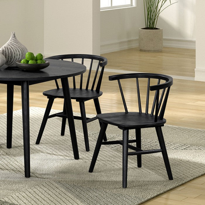 Yate Black 5-Piece Dining Room Set