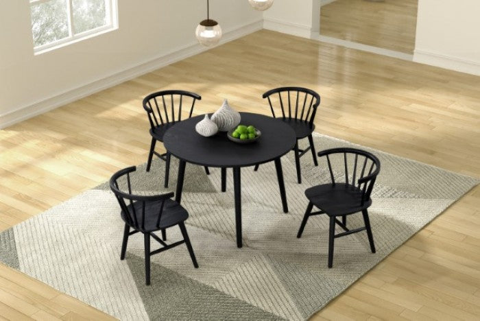 Yate Black 5-Piece Dining Room Set