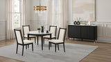 Maidstone Black/White Side Chair Set of 2