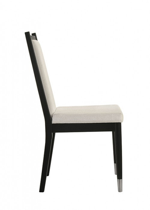 Maidstone Black/White Side Chair Set of 2