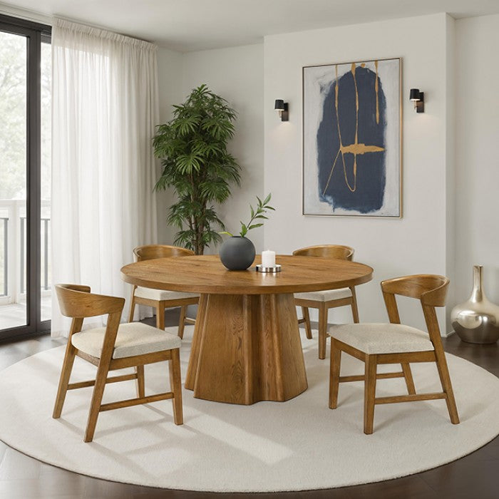 Orsino Walnut 5-Piece Dining Room Set