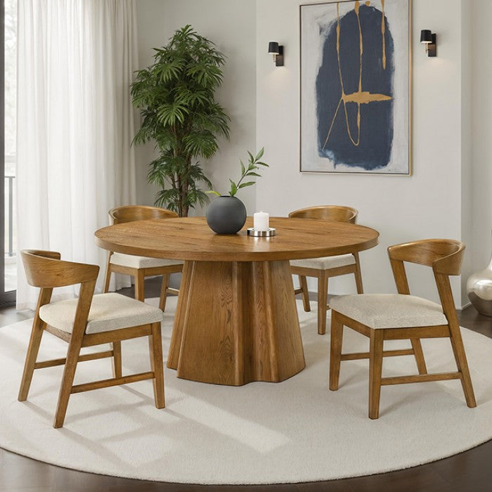 Orsino Walnut 5-Piece Dining Room Set