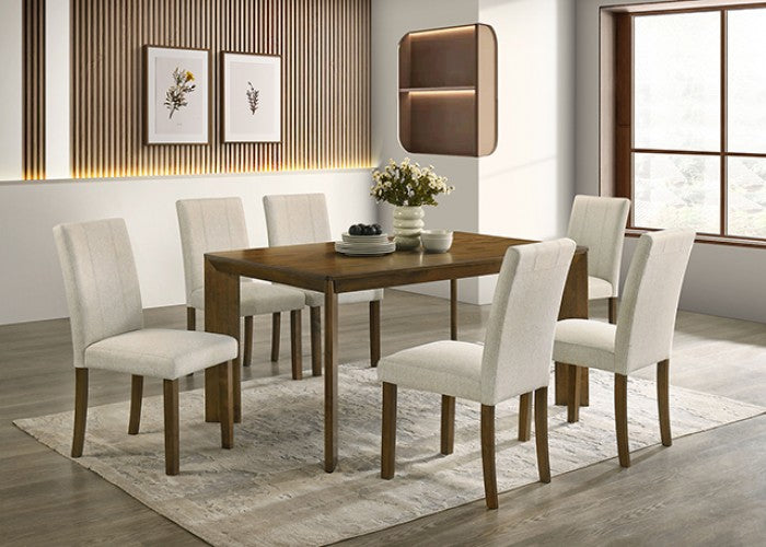 Paolino Antique Brown 7-Piece Dining Room Set
