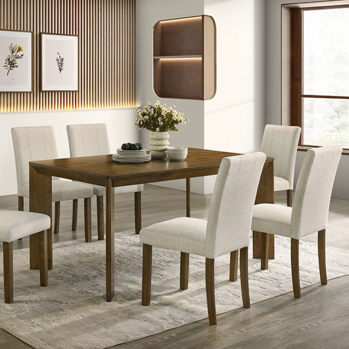Paolino Antique Brown 7-Piece Dining Room Set