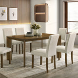 Paolino Antique Brown 7-Piece Dining Room Set