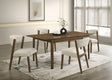 Raissa Walnut 5-Piece Dining Room Set by Furniture of America at Eve Furniture