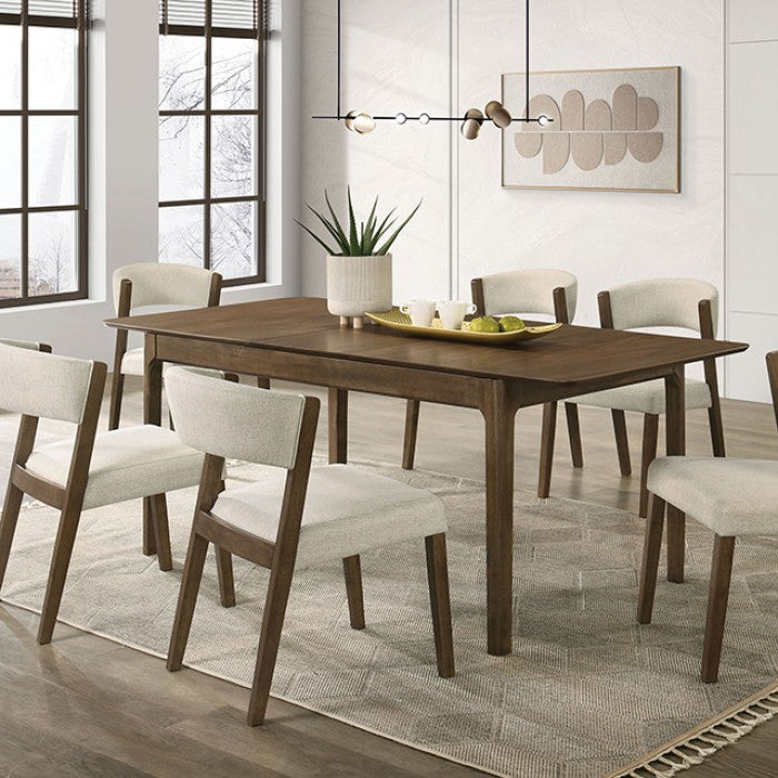 Raissa Walnut 7-Piece Dining Room Set by Furniture of America at Eve Furniture