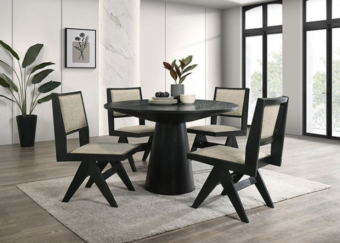 Tottenham Black 5-Piece Dining Room Set
