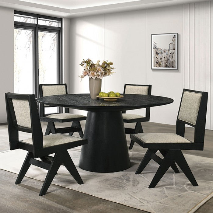 Tottenham Black 5-Piece Dining Room Set