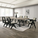 Tottenham Black Arm Chair Set of 2 by Furniture of America at Eve Furniture
