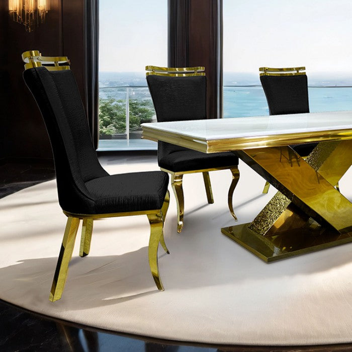 Palazzo Gold 7-Piece Dining Room Set