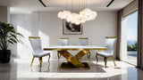 Palazzo Gold 7-Piece Dining Room Set