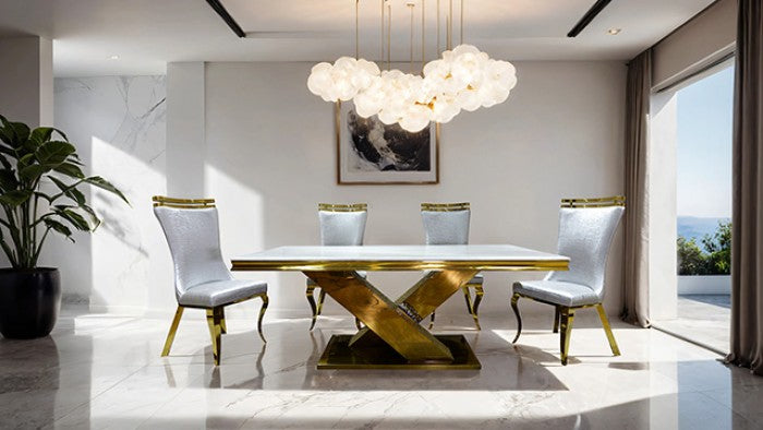 Palazzo Gold/Silver Chair Set of 2