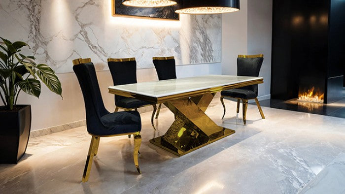 Palazzo Gold 7-Piece Dining Room Set