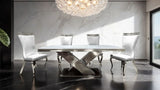 Palazzo Silver Chair Set of 2 by Furniture of America at Eve Furniture