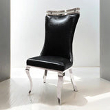 Palazzo Black Chair Set of 2 by Furniture of America at Eve Furniture