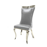 Palazzo Silver Chair Set of 2 by Furniture of America at Eve Furniture