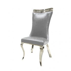Palazzo Silver Chair Set of 2 by Furniture of America at Eve Furniture