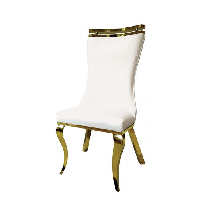 Palazzo Gold/White Chair Set of 2