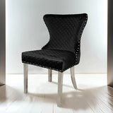 Portanova Silver/Black Chair Set of 2
