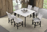 Sabro Black/White 5-Piece Counter Height Set by Furniture of America at Eve Furniture