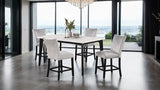 Sabro Black/White 5-Piece Counter Height Set by Furniture of America at Eve Furniture