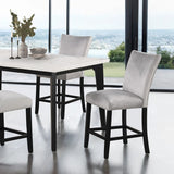 Sabro Black/White 5-Piece Counter Height Set by Furniture of America at Eve Furniture