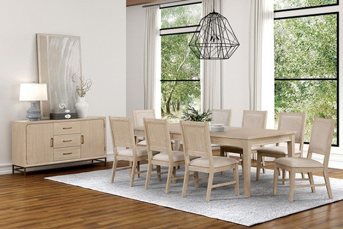 Sandnes Light Oak Dining Chair Set of 2 by Furniture of America at Eve Furniture