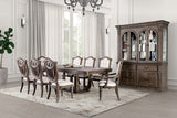 Seven Oaks Rustic Weathered Oak/Beige Side Chair Set of 2 by Furniture of America at Eve Furniture