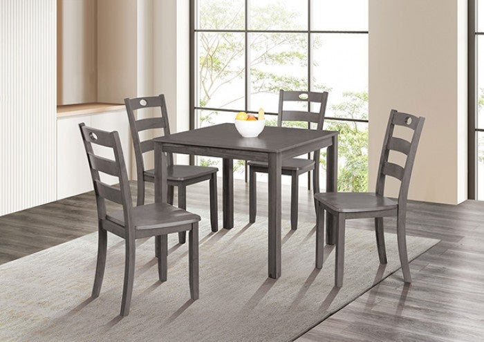 Lubbock Gray 5-Piece Dining Room Set