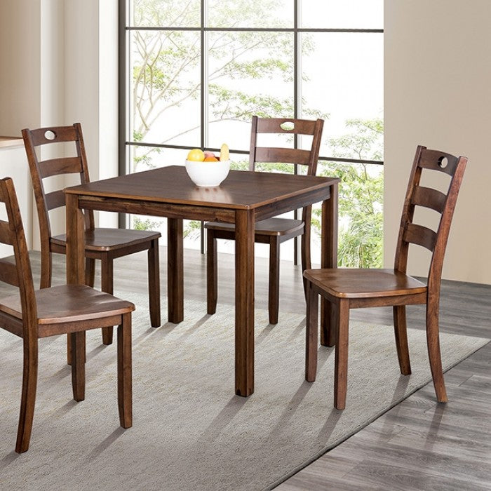 Lubbock Walnut 5-Piece Dining Room Set