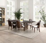 Morden Dark Walnut/Off-White Side Chair Set of 2 by Furniture of America at Eve Furniture