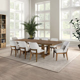 Mandal Chestnut/White Set of 2 by Furniture of America at Eve Furniture