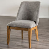 Mandal Chestnut/Gray Side Chair Set of 2 by Furniture of America at Eve Furniture