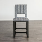 Potton Blue Gray Counter Ht. Chair, Set of 2