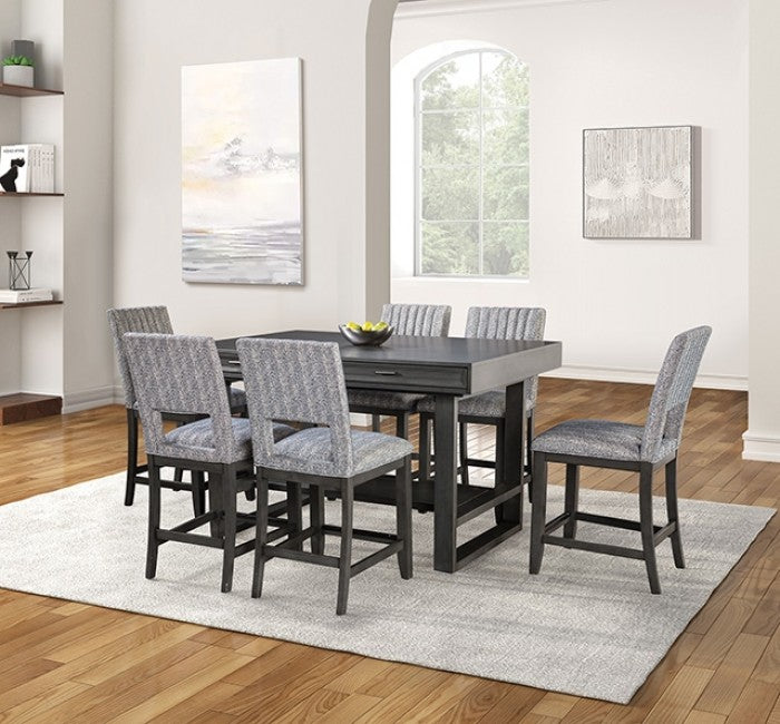 Potton Gray 7-Piece Counter Height Table Set