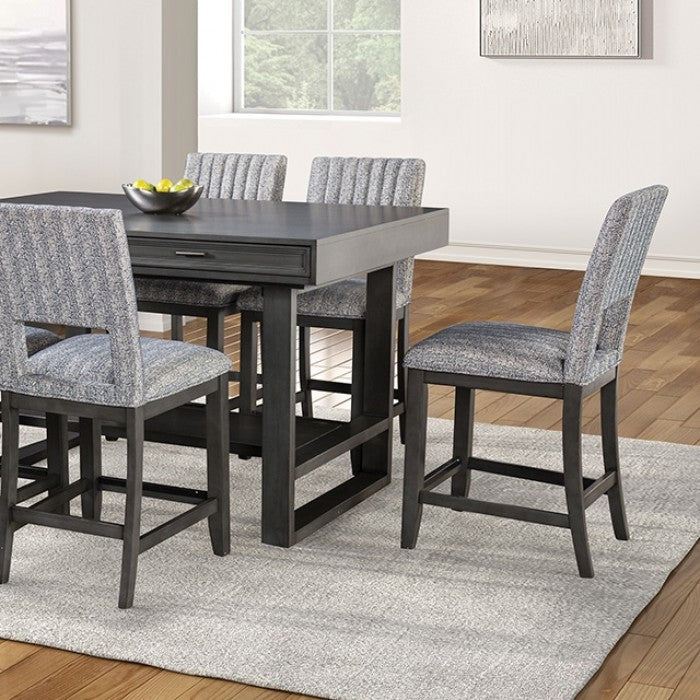 Potton Gray 7-Piece Counter Height Table Set