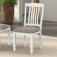 Pendola Rustic White Side Chair Set of 2 by Furniture of America at Eve Furniture