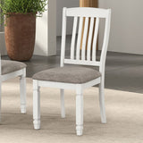 Pendola Rustic White Side Chair Set of 2 by Furniture of America at Eve Furniture